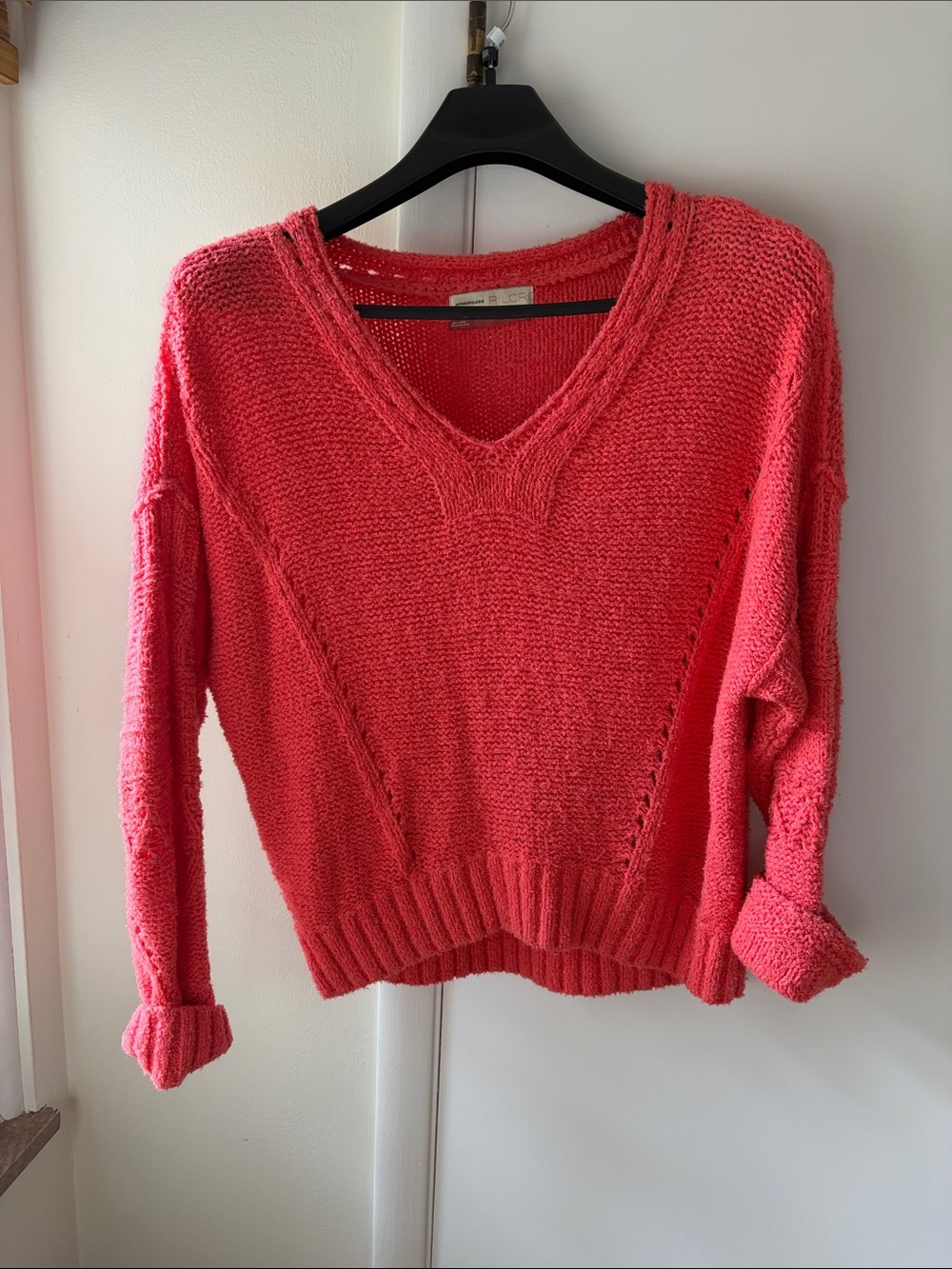 Pilcro V-Neck Chunky Knit Women's Sweater